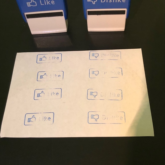 👍👎 Y2K HUMOR FACEBOOK LIKE & DISLIKE BUTTON STAMPS 👍👎 - Picture 7 of 7